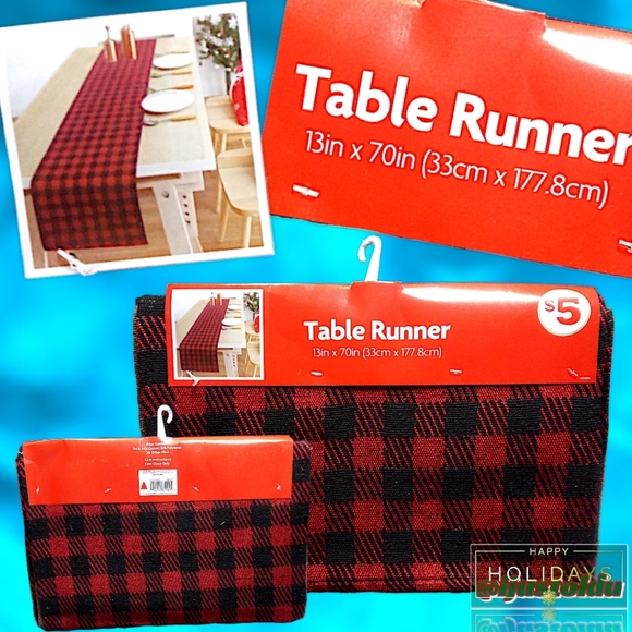 Holiday Decor, Deluxe 7-Piece Dining Ensemble | Placemats, Tablecloths & Runner - Picture 2 of 13